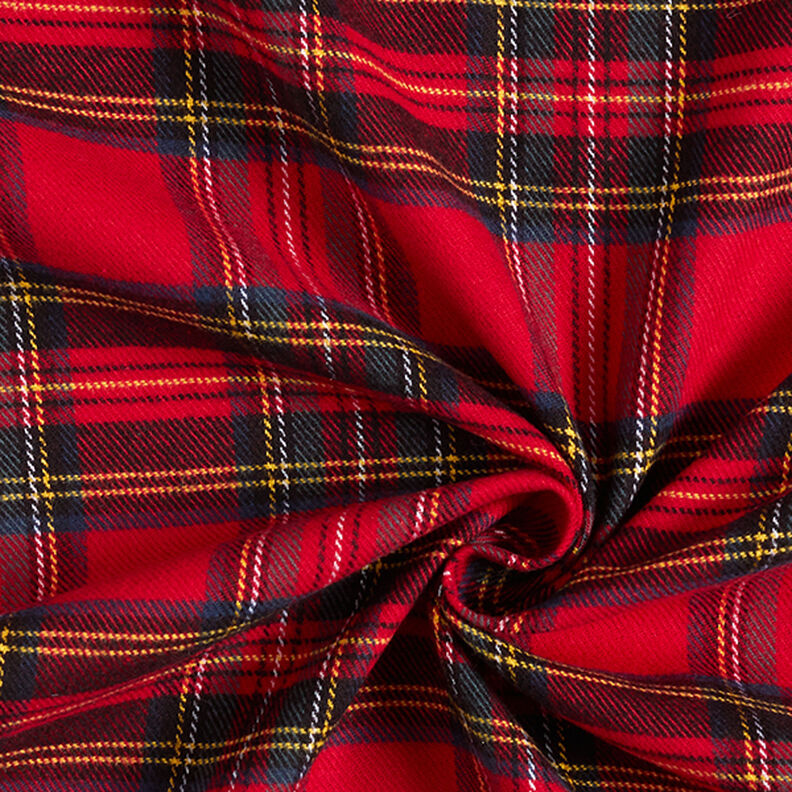 Franela de algodón cuadros escoceses – rojo,  image number 3