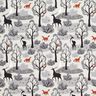 Sudadera Rugosa Animales del bosque abstracto Impresión digital – gris brumoso,  thumbnail number 1