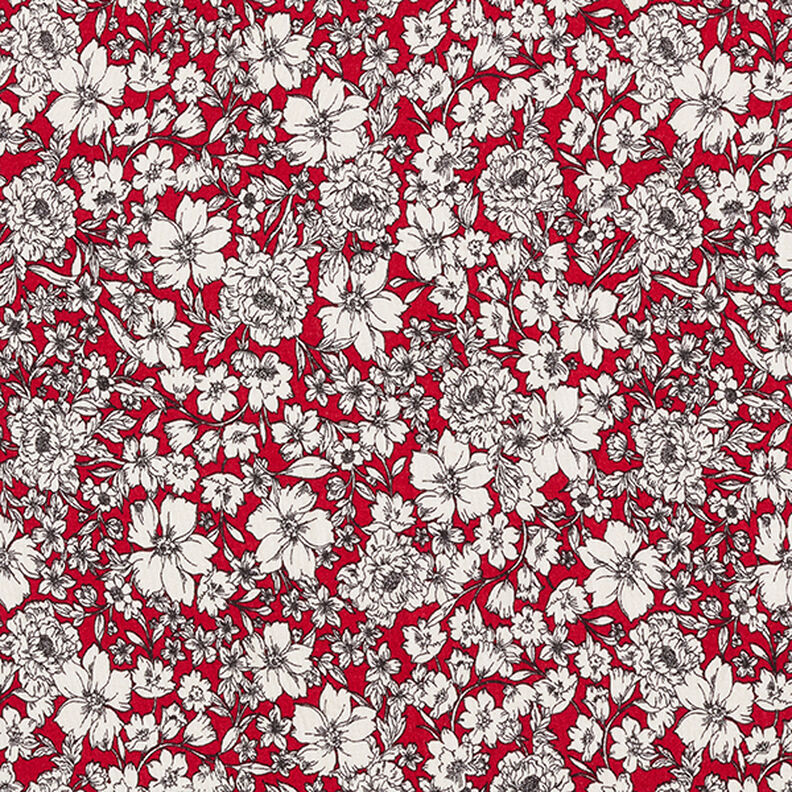 Jersey de viscosa mar de flores – carmín,  image number 1