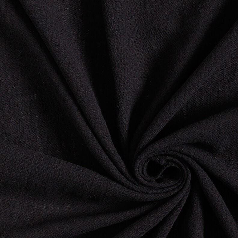 Tela de algodón Apariencia de lino – negro,  image number 1