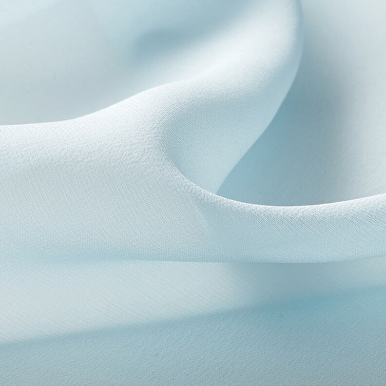 Chifón de seda – azul claro,  image number 3