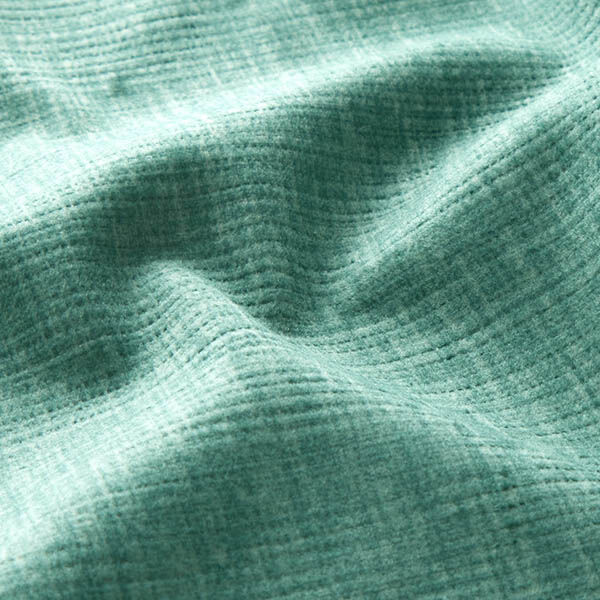 Tela de tapicería Estilo terciopelo suave en red – turquesa claro,  image number 2